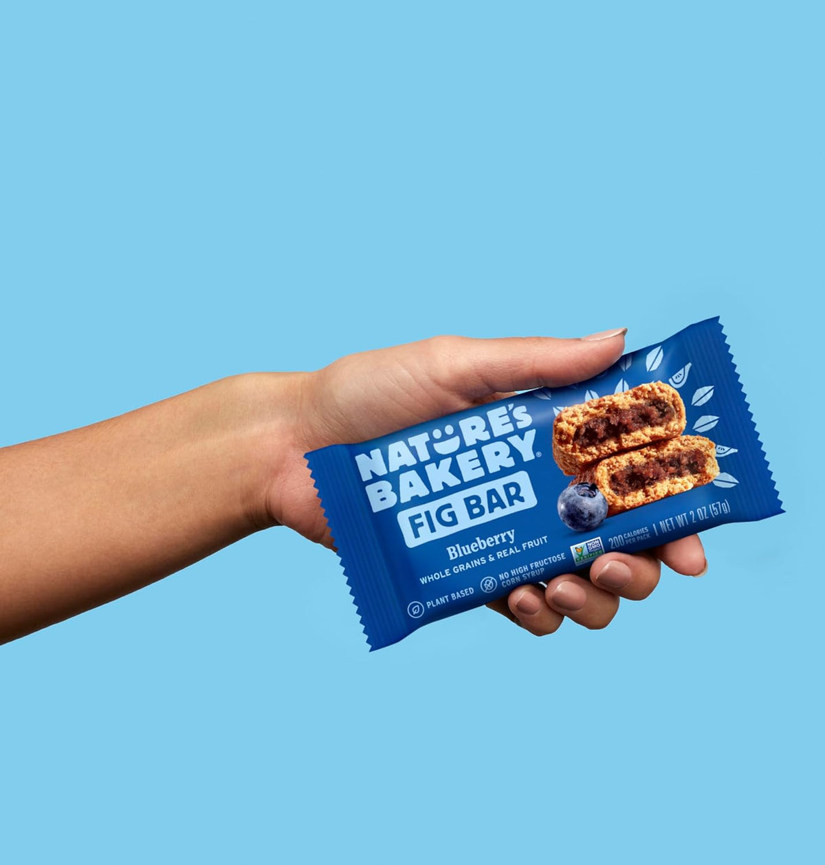 Nature's Bakery Blueberry Fig Bars - Allergy-Friendly School Snack for Sensitive Kids, Dairy & Soy Free