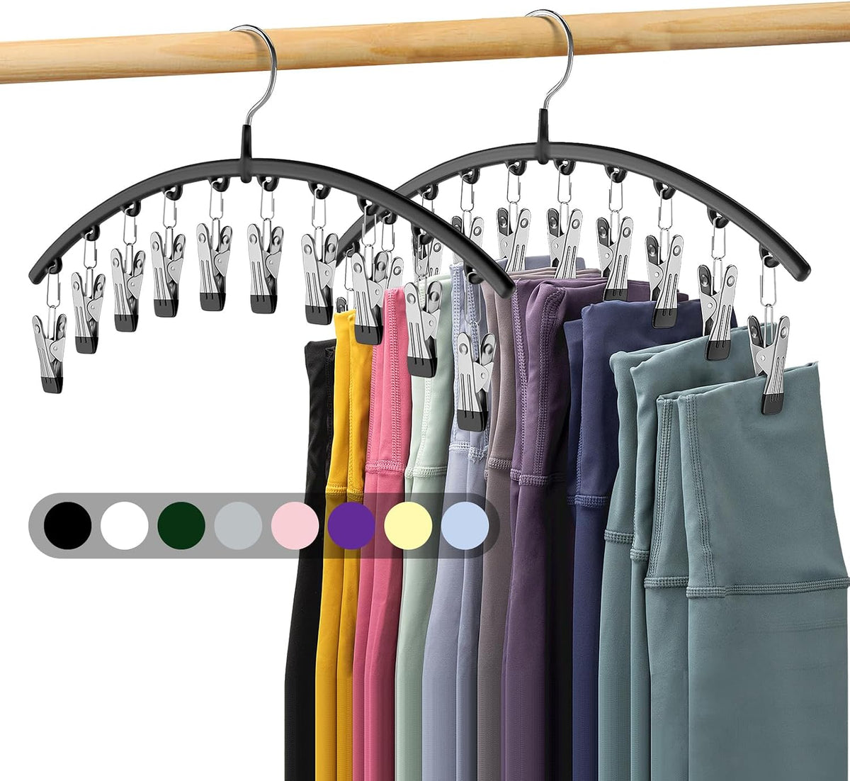 NeatFix Yoga Pants Organizer – Modern Dorm Decor Piece with Sleek Electroplated Finish