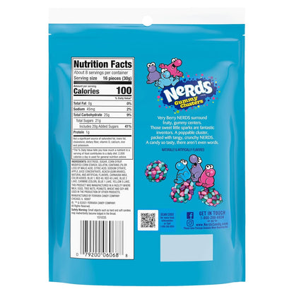 NERDS Juicy Gummy Clusters – Birthday Party Favor and Game Night Treat Bag, Bulk 3-Pack for Sharing, 18.5 oz Each