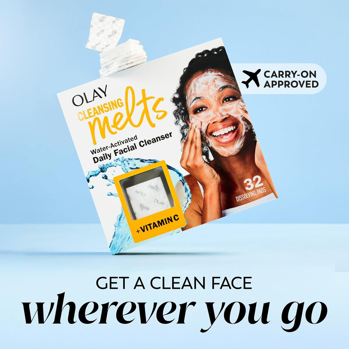Neutral-Tone Face Wash Melts – Sulfate-Free, Paraben-Free Simplicity in a Compact Pack