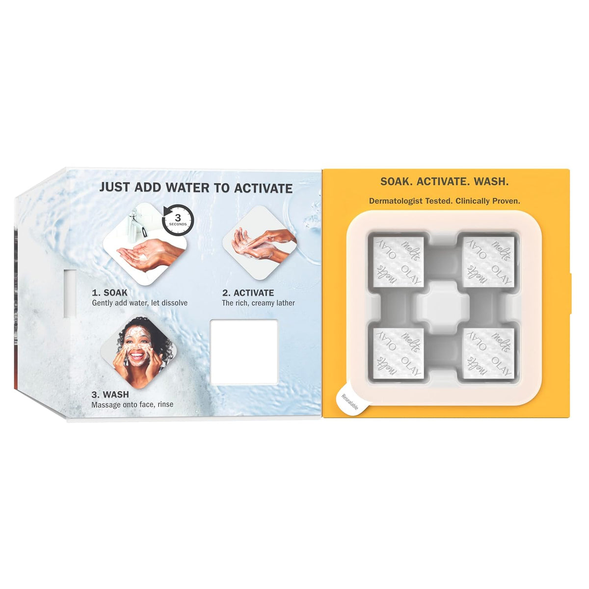 Neutral-Tone Face Wash Melts – Sulfate-Free, Paraben-Free Simplicity in a Compact Pack