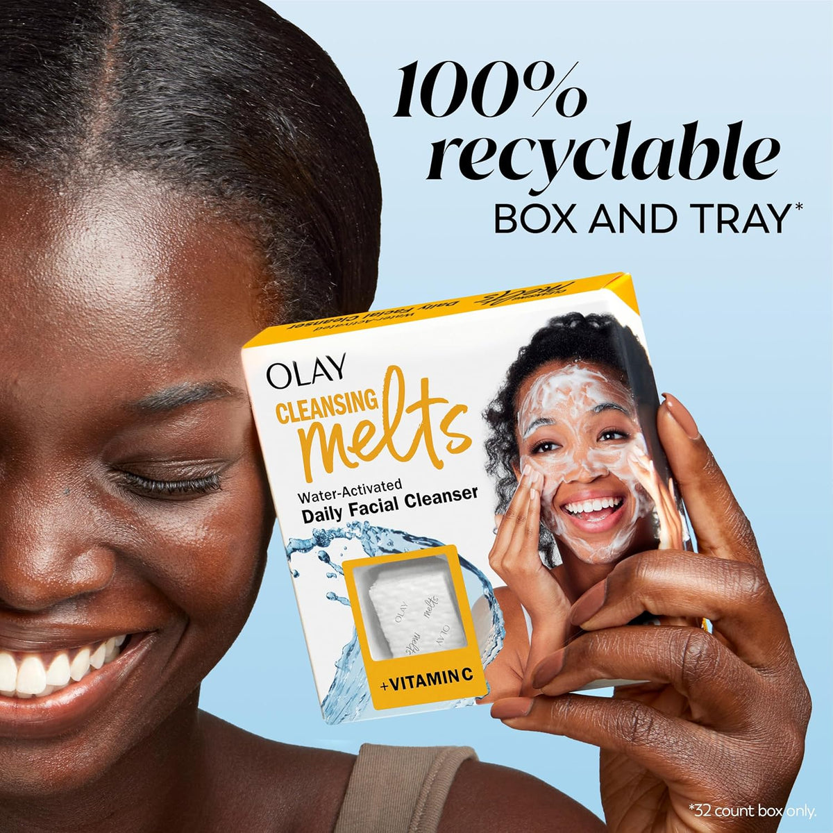 Neutral-Tone Face Wash Melts – Sulfate-Free, Paraben-Free Simplicity in a Compact Pack