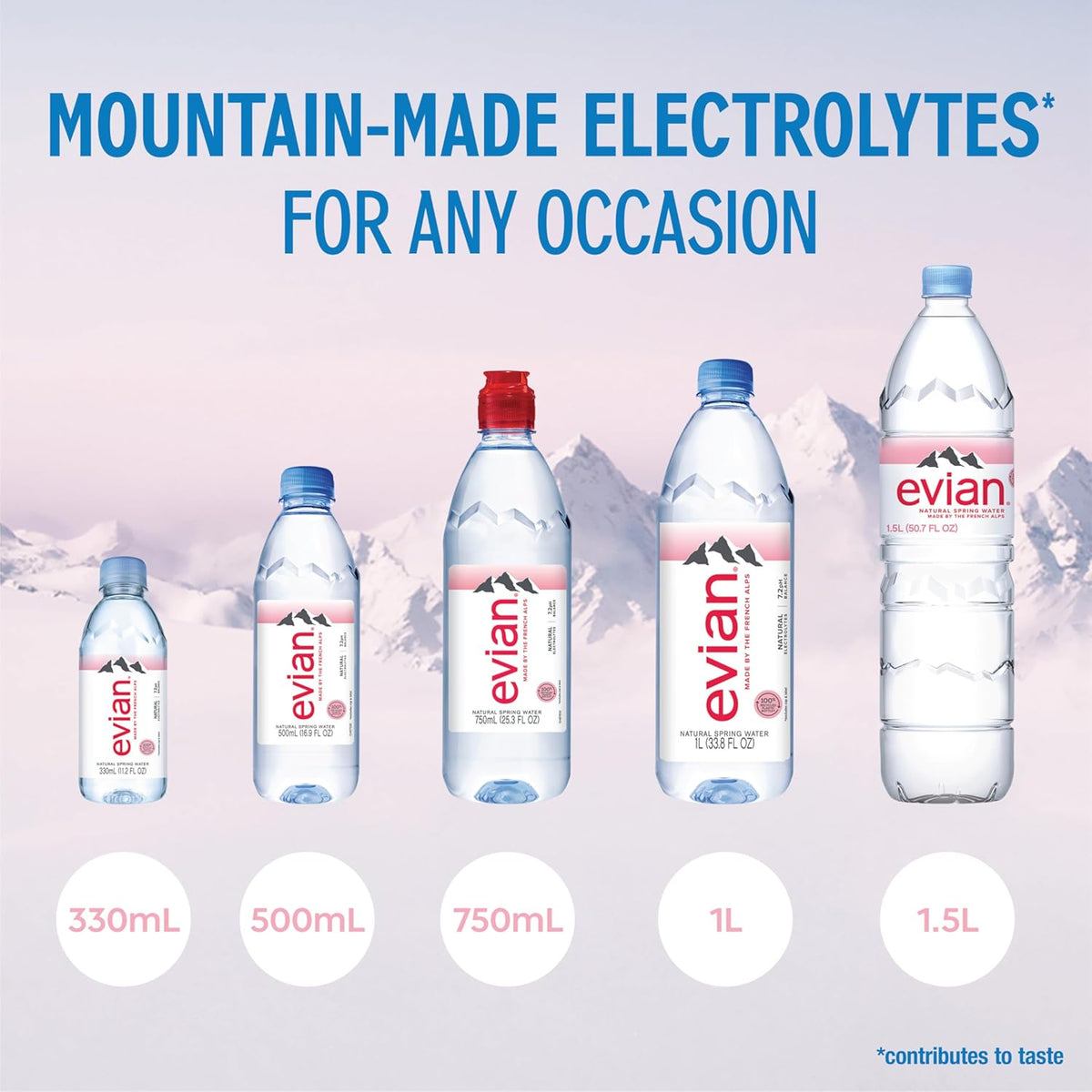 neutrally balanced 7.2 ph for a clean, smooth taste