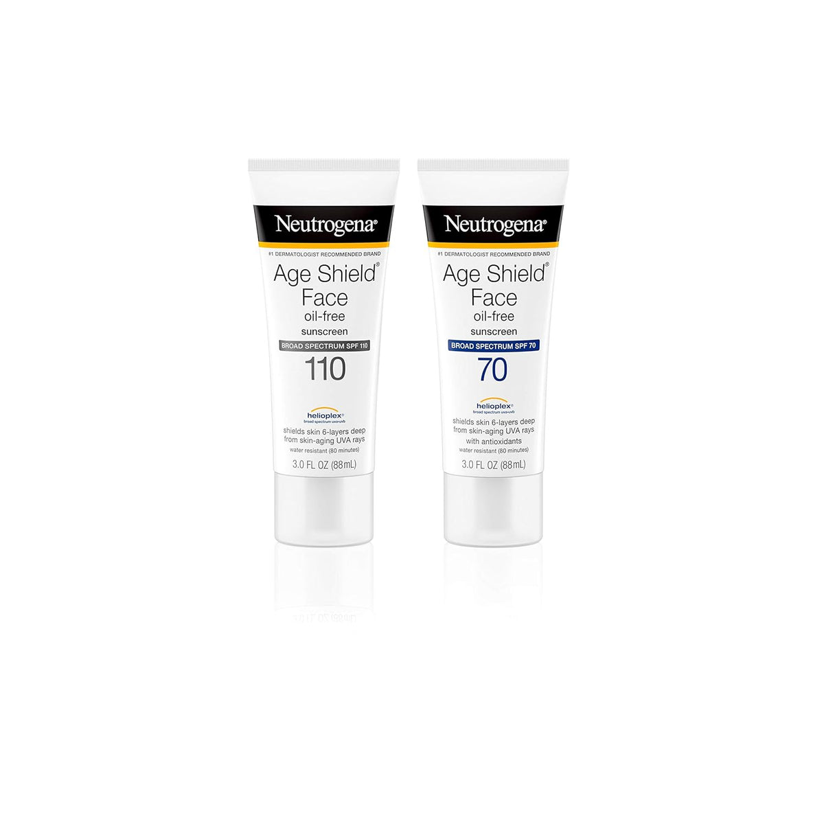 Neutrogena Age Shield Face Sunscreen SPF 70 – All-in-One SPF, Moisturizer, and Pre-Makeup Base in One Simple Step