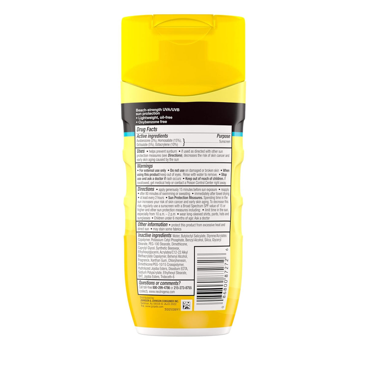 Neutrogena Beach Defense SPF 70 Sunscreen for Outdoor Adventures, Broad Spectrum Water Resistant Lotion for Camping and Patio Days