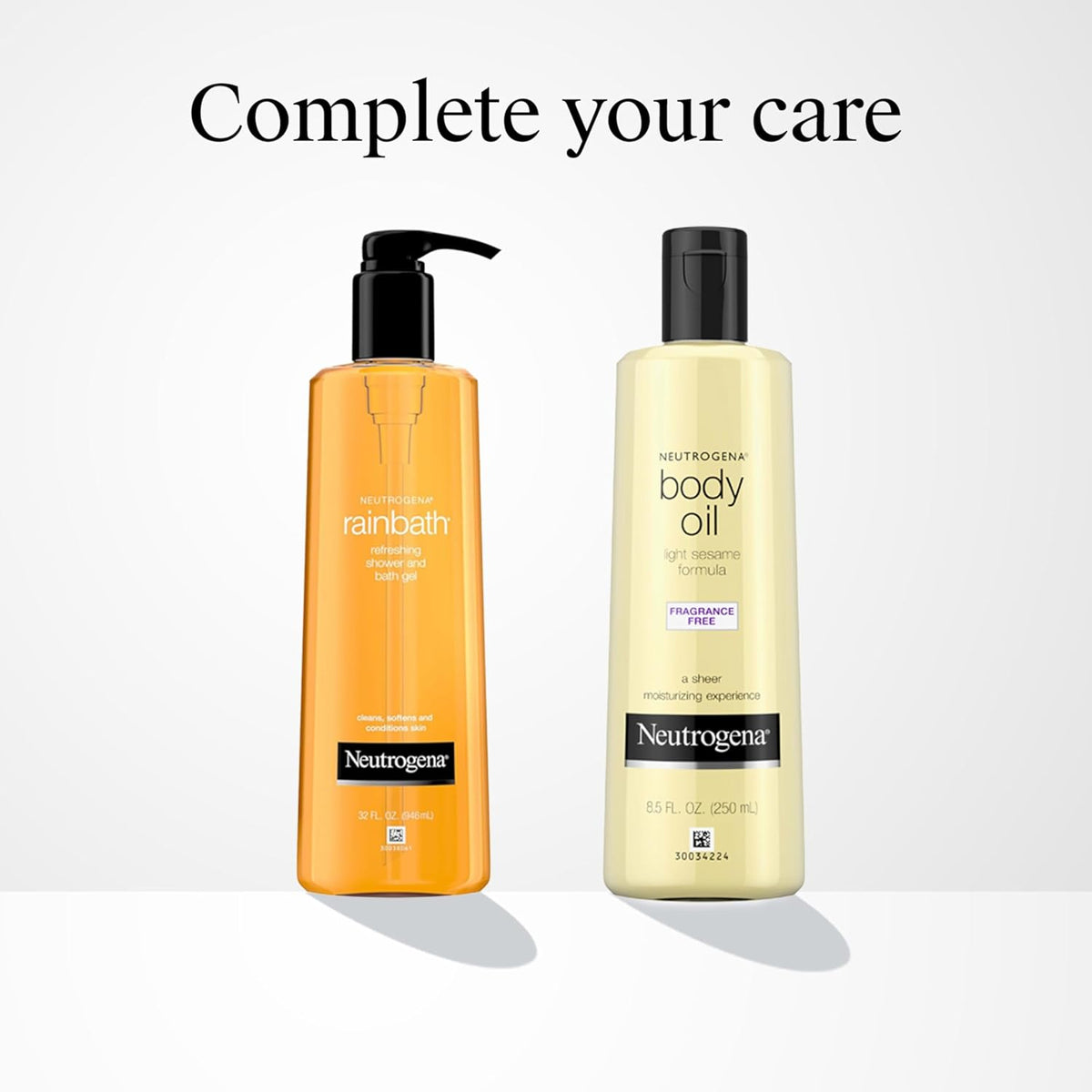 Neutrogena Body Oil Light Sesame Formula – 2 Pack Fragrance Free Body Oil, Practical Housewarming and Holiday Gift for Her