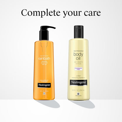Neutrogena Body Oil Light Sesame Formula – 2 Pack Fragrance Free Body Oil, Practical Housewarming and Holiday Gift for Her