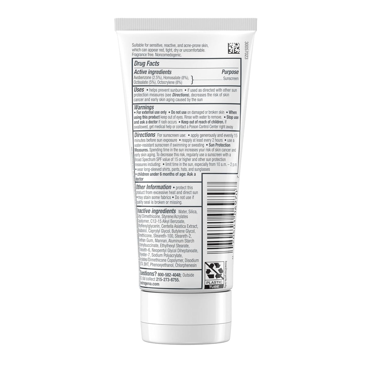 Neutrogena Hydro Boost CICA Daily Lotion SPF 30 – Intentional One-Step Face Moisturizer and Sunscreen for Sensitive Skin