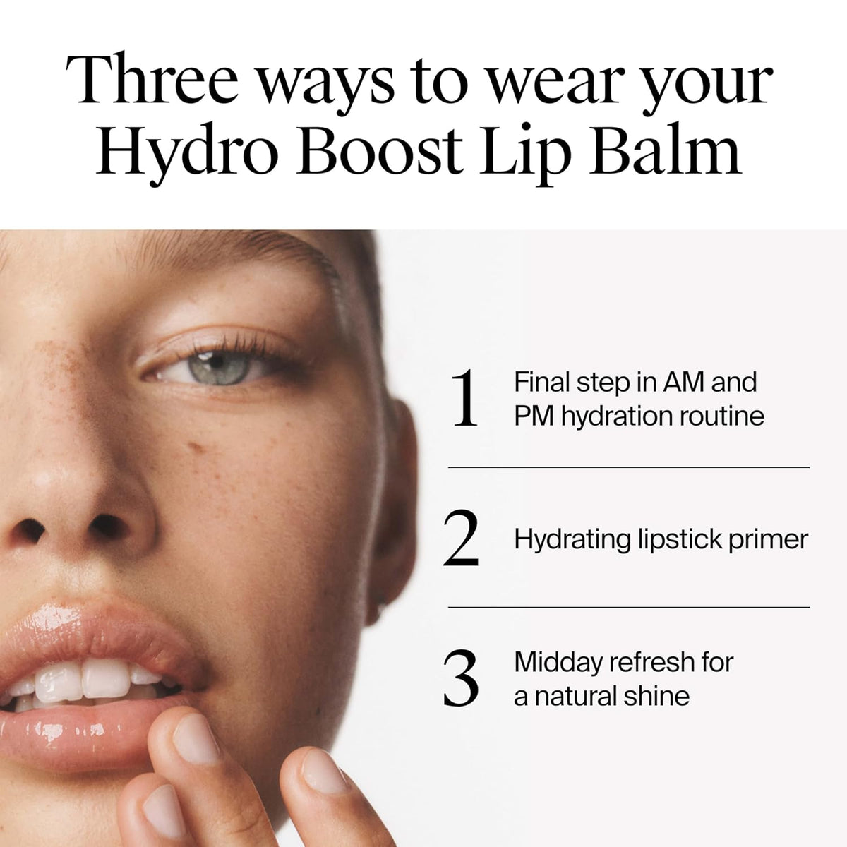 Neutrogena Hydro Boost Hyaluronic Acid Lip Balm – Clean Vanity Essential, Sheer Tinted Balm in Recyclable Glass Jar