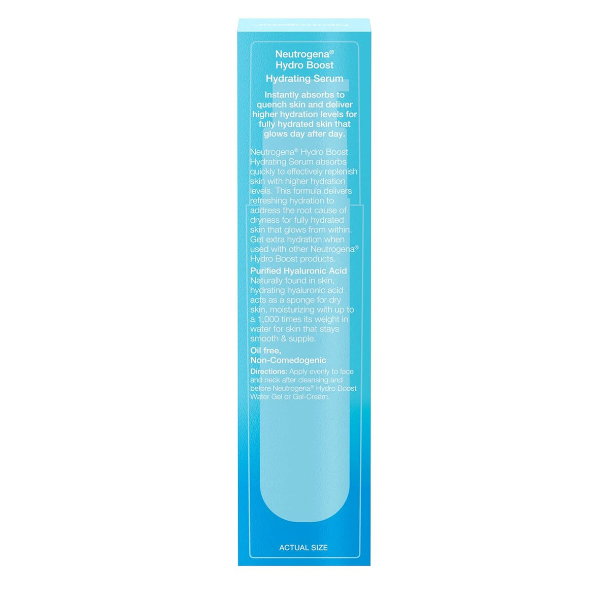 Neutrogena Hydro Boost Hyaluronic Acid Serum – Uncluttered Vanity Essential for Simple Skincare Routines, 1 fl. oz