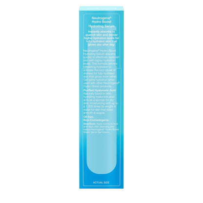 Neutrogena Hydro Boost Hyaluronic Acid Serum – Uncluttered Vanity Essential for Simple Skincare Routines, 1 fl. oz