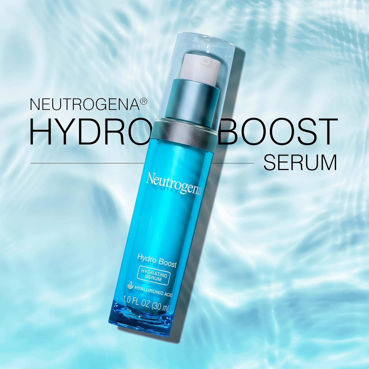 Neutrogena Hydro Boost Hyaluronic Acid Serum – Uncluttered Vanity Essential for Simple Skincare Routines, 1 fl. oz