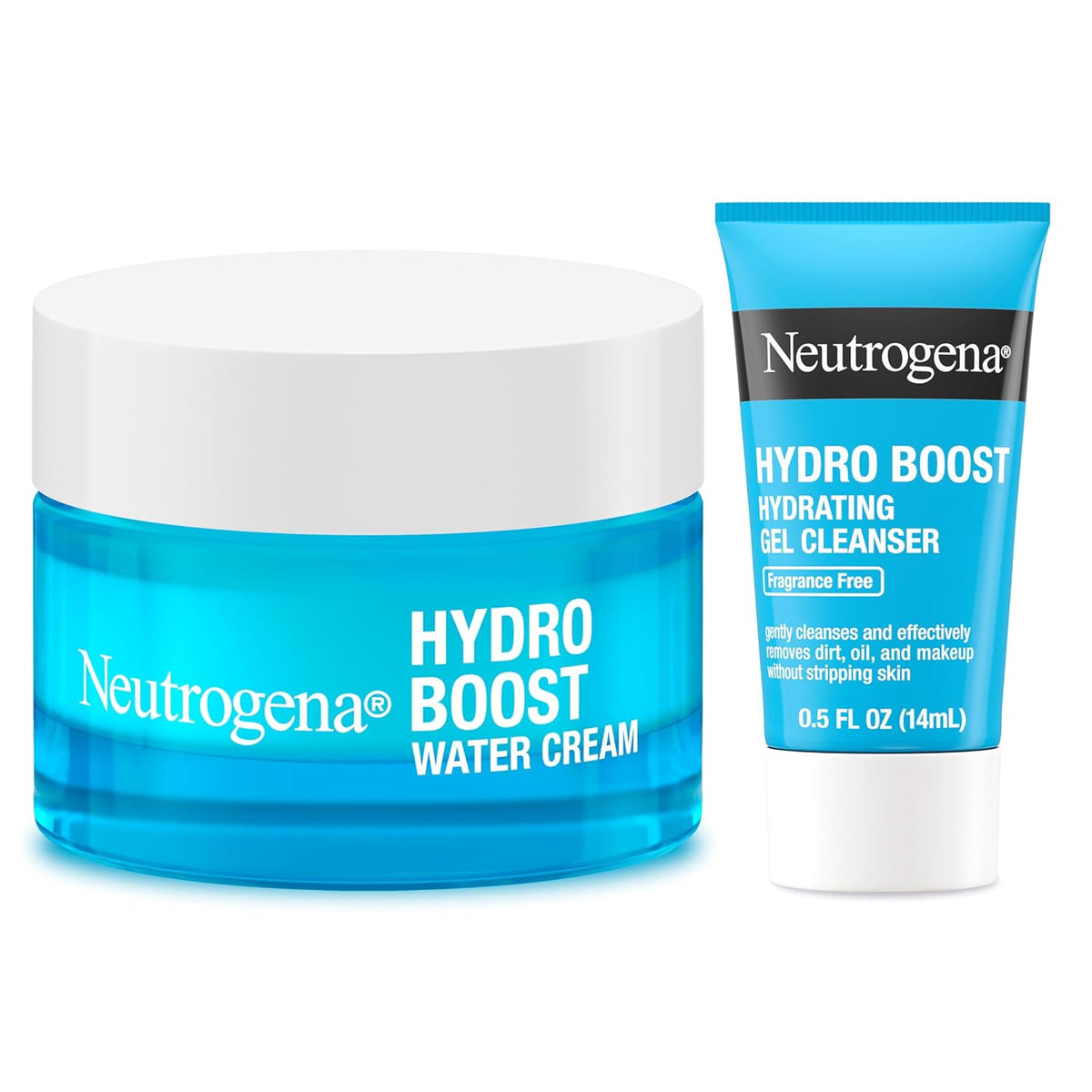 Neutrogena Hydro Boost Skincare Bundle – Thoughtful Housewarming Gift with Hyaluronic Acid & Gel Cleanser