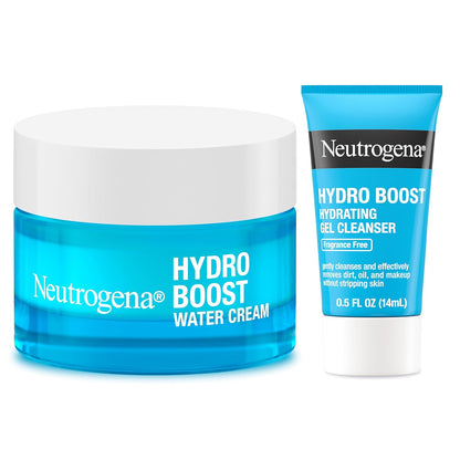 Neutrogena Hydro Boost Skincare Bundle – Thoughtful Housewarming Gift with Hyaluronic Acid & Gel Cleanser
