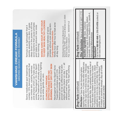 Neutrogena On-The-Spot 2.5% Benzoyl Peroxide Daily Blemish Cream a Useful Housewarming and Back-to-School Gift