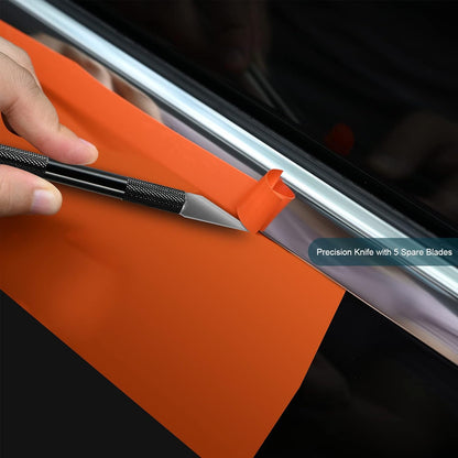 NEWISHTOOL Vinyl Wrap Installation Tools – Smooth Bubble-Free Wallpaper Application for Bedroom Makeovers