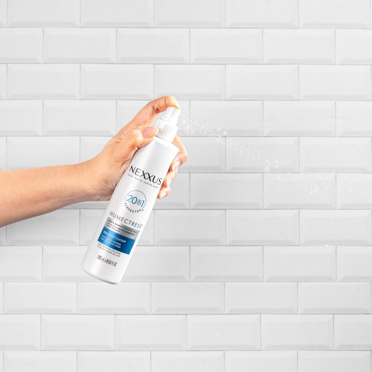 Nexxus Humectress Hydrating Spray – Streamlined Heat & Frizz Protection in One