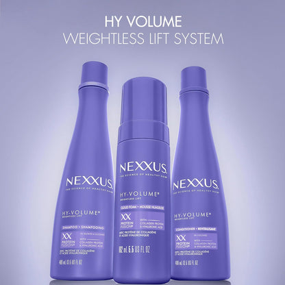 Nexxus HY-VOLUME Conditioner – Cruelty-Free, Clean Volumizing Care with Hyaluronic Acid, Gentle Enough for Sensitive Scalps