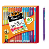 BIC Xtra-Smooth Pastel Mechanical Pencils – Practical Stocking Stuffer for Writers and Office Workers, 40-Count