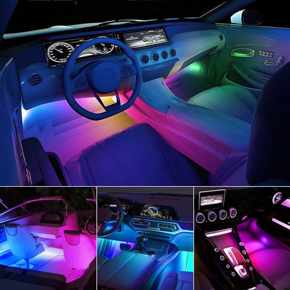 Nilight Dream Color 72 LED Strip Set – Refined Ambient Lighting Upgrade for Luxury Sedan Interiors