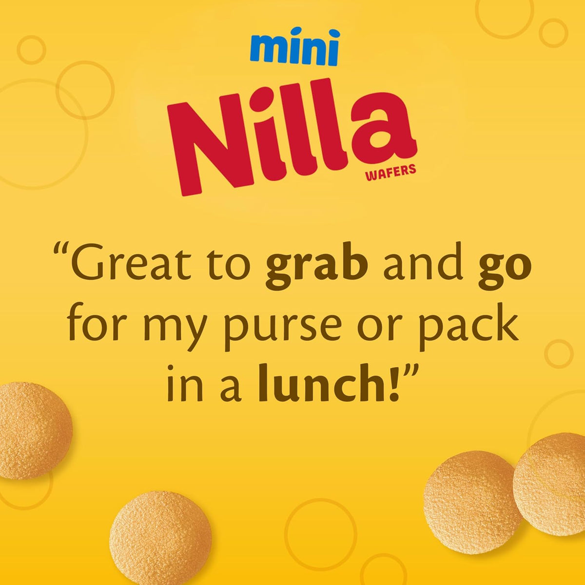 NILLA Wafers Mini Cookies – Lunchbox Snack Pack for School and After-School Treats