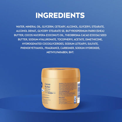 NIVEA Cocoa Butter Body Cream with Deep Nourishing Serum – Holiday Pampering Gift for Mom and Friends, 16 Ounce Jar