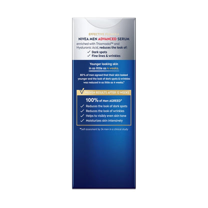 NIVEA MEN Age Defense Advanced Face Serum – Trusted NIVEA MEN Formula for Worry-Free Daily Application