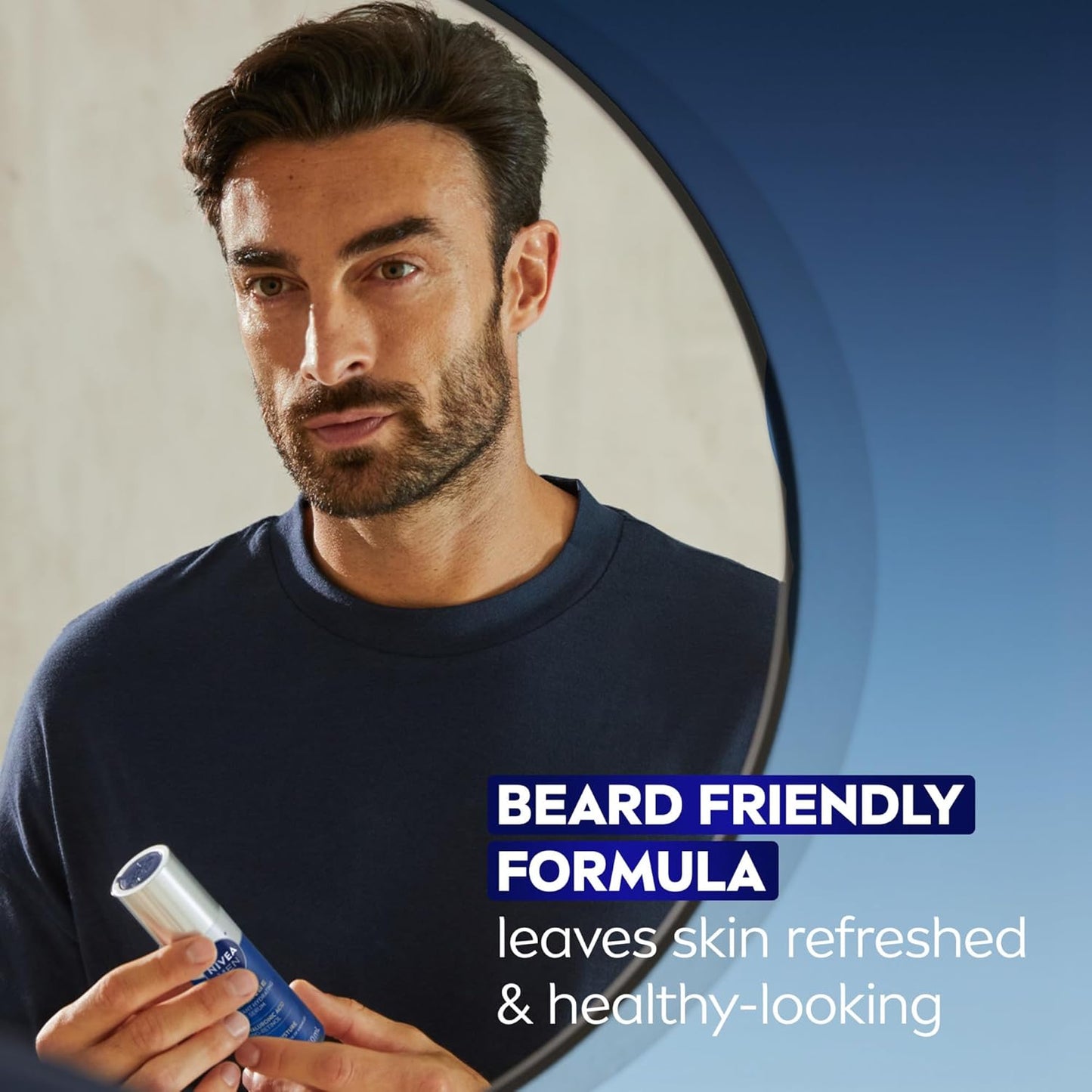 NIVEA MEN Age Defense Instant Hydrating Serum – High-End Hyaluronic Acid Formula for Him, 1.7 Fl Oz