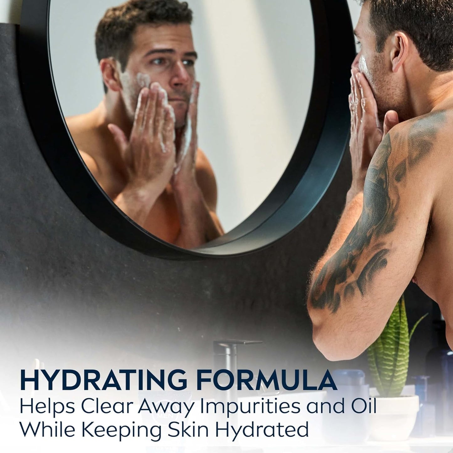 NIVEA MEN Maximum Hydration Face Wash – Less-Is-More Hydrating Cleanser for Intentional Daily Skincare Routines
