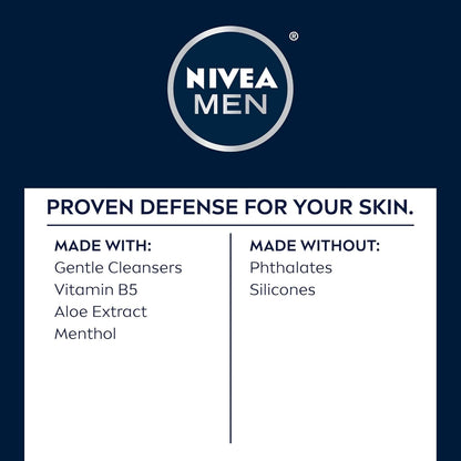 NIVEA MEN Maximum Hydration Face Wash – Less-Is-More Hydrating Cleanser for Intentional Daily Skincare Routines