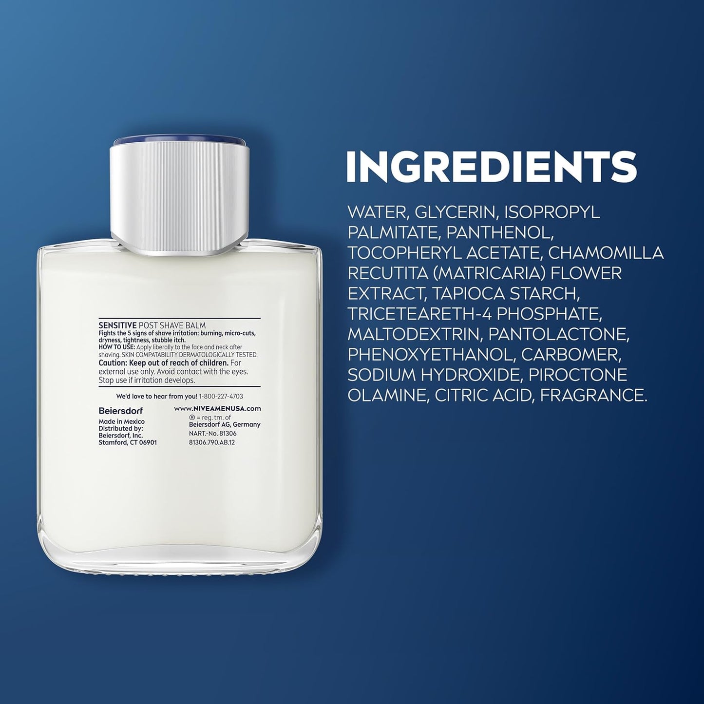 NIVEA MEN Real Madrid Aftershave Balm – Collectible Team Merchandise Gifting for Husband or Boyfriend, 3.3 Oz Bottle
