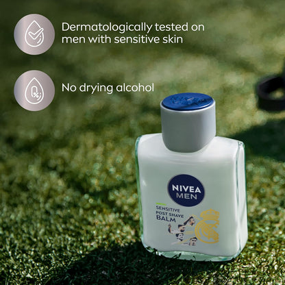 NIVEA MEN Real Madrid Aftershave Balm – Collectible Team Merchandise Gifting for Husband or Boyfriend, 3.3 Oz Bottle