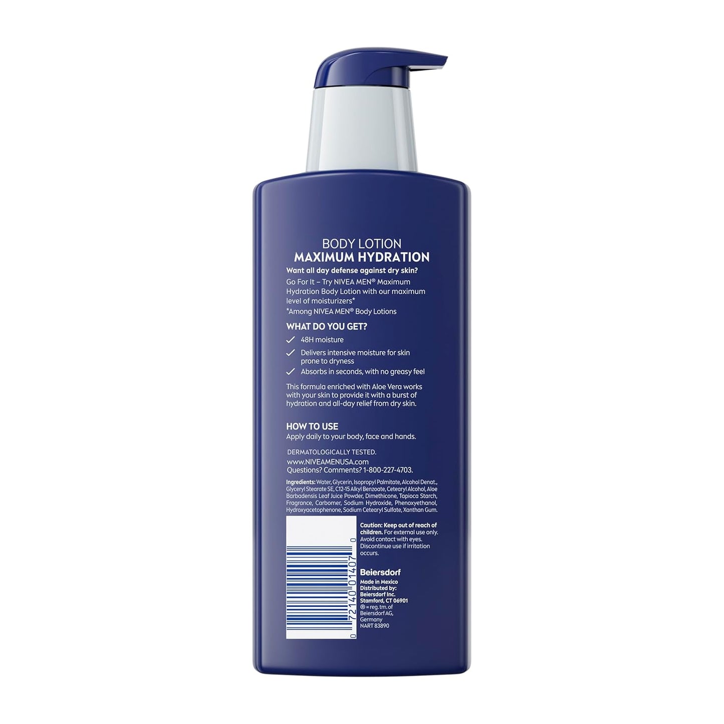 NIVEA MEN Real Madrid Body Lotion – Aromatherapy-Style Post-Shower Ritual for Men, Lightly Scented 48-Hour Hydrating Cream