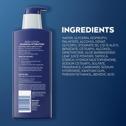NIVEA MEN Real Madrid Body Lotion – Aromatherapy-Style Post-Shower Ritual for Men, Lightly Scented 48-Hour Hydrating Cream