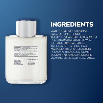 NIVEA MEN Real Madrid Co-Branded Post Shave Balm – Restorative Aftershave Care with Vitamin E and Provitamin B5, 3 Pack
