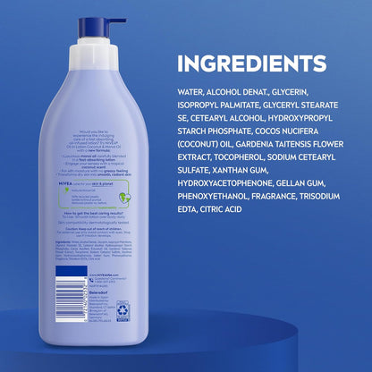 NIVEA Oil Infused Coconut and Monoi Body Lotion – Tropical Coconut Lotion Gift for Mom on Valentine's Day
