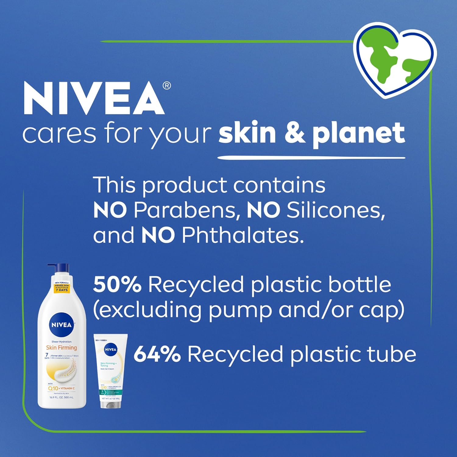 NIVEA Skin Firming Body Care Duo with Vitamin C – Elegant Valentine's Day Gift for Women 30+