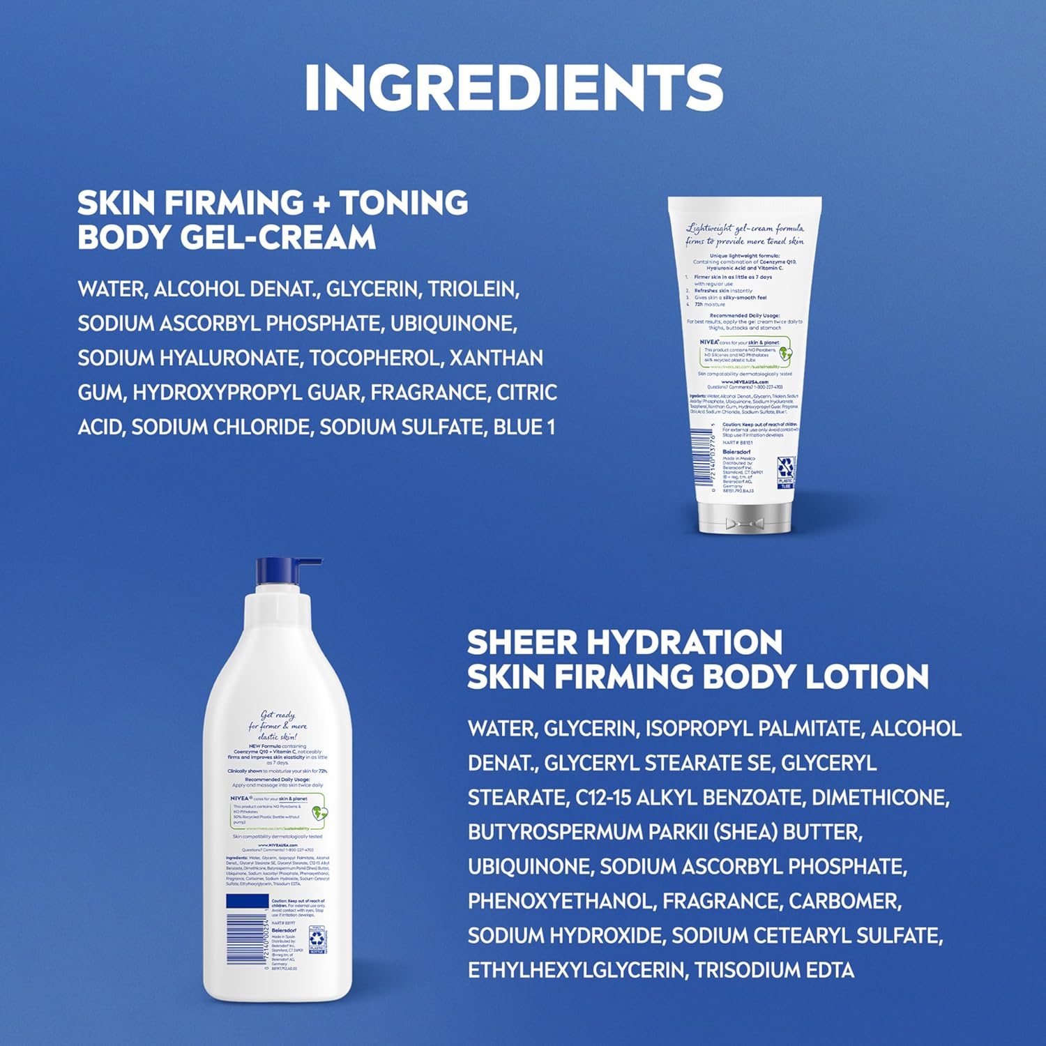 NIVEA Skin Firming Body Care Duo with Vitamin C – Elegant Valentine's Day Gift for Women 30+
