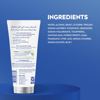 NIVEA Skin Firming & Toning Gel Cream – Valentine's Day Present for Her with Q10 and Hyaluronic Acid