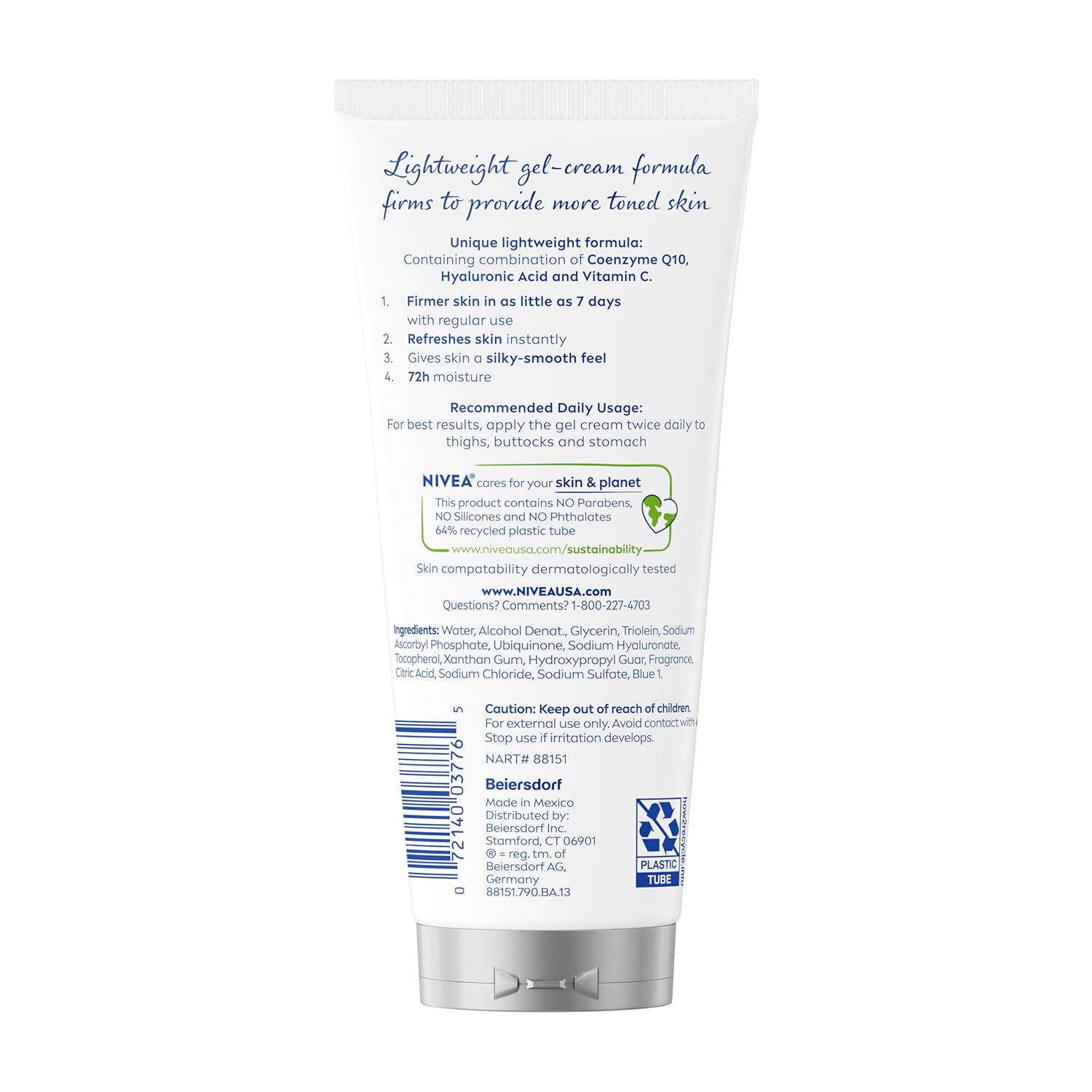 NIVEA Skin Firming & Toning Gel Cream – Valentine's Day Present for Her with Q10 and Hyaluronic Acid