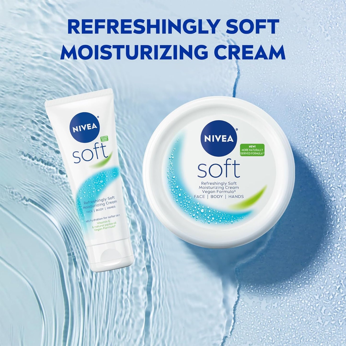 NIVEA Soft Refreshingly Soft Cream – Affordable Valentine's Day Gift for Her Under $20, 6.8 Oz Jar