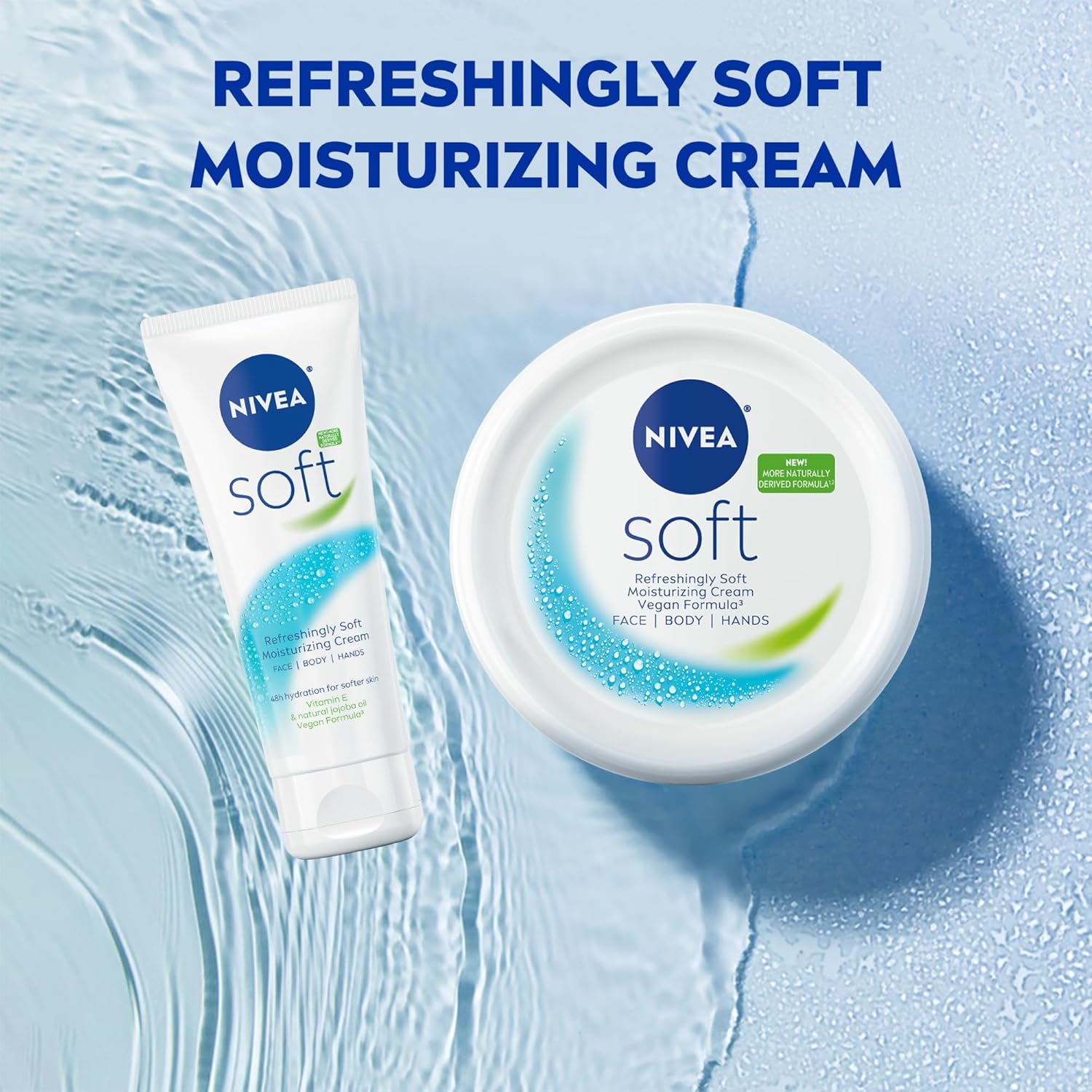NIVEA Soft Refreshingly Soft Cream – Affordable Valentine's Day Gift for Her Under $20, 6.8 Oz Jar