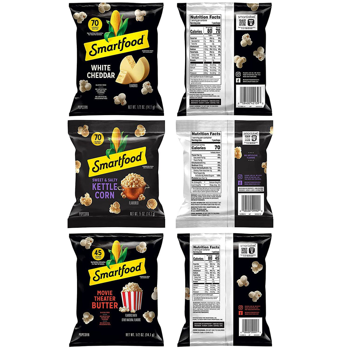 no artificial colors, flavors, or preservatives across all three flavor varieties