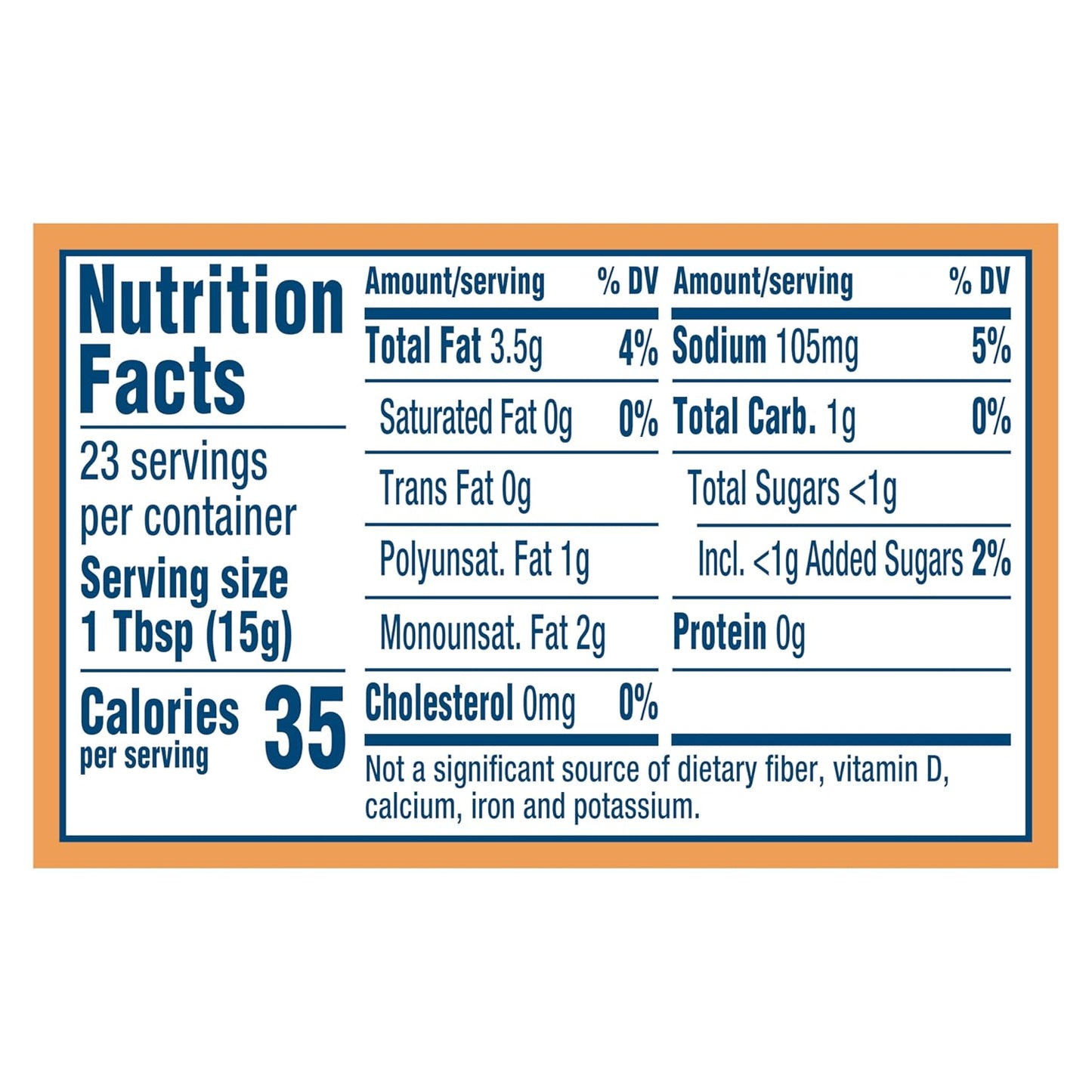 no artificial flavors, colors, or preservatives