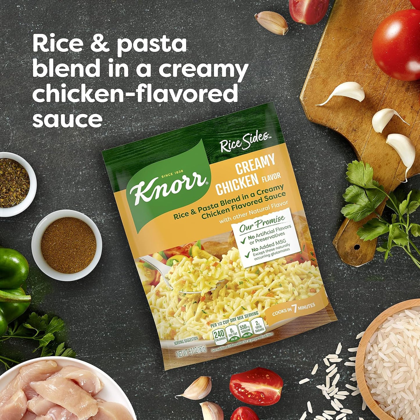 no artificial flavors, no preservatives, no added msg (beyond naturally occurring glutamates)