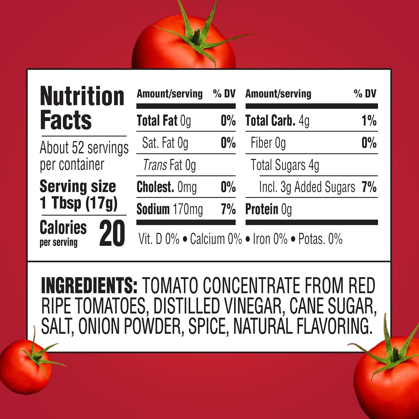 no artificial sweeteners