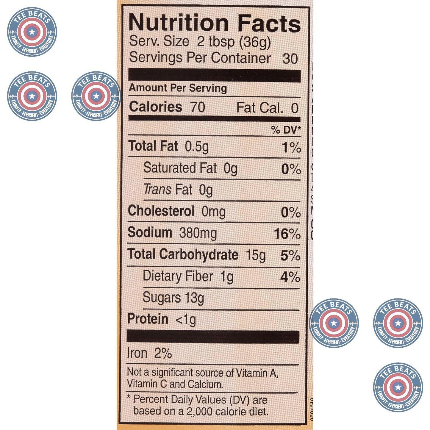 no high fructose corn syrup, starches, or fillers