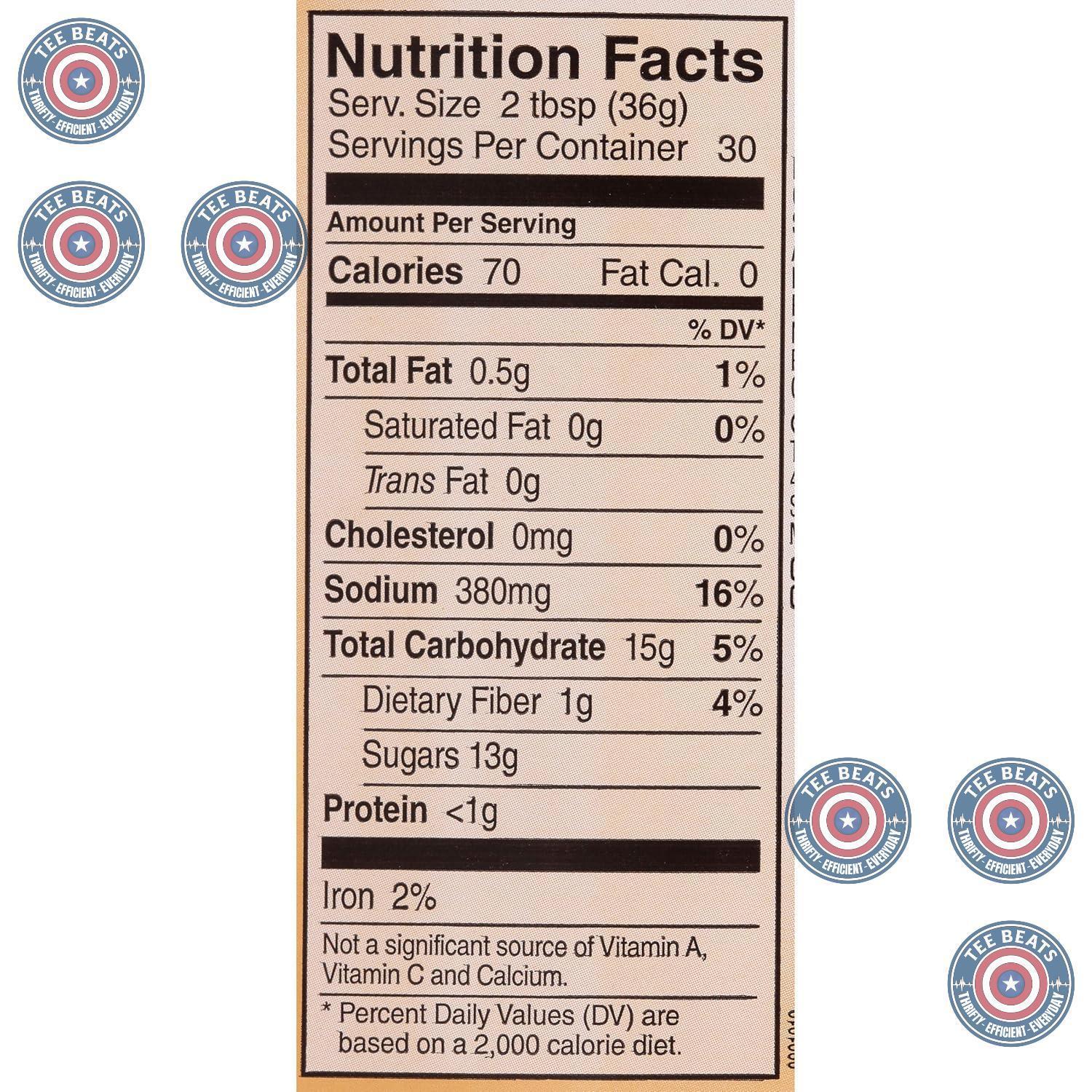 no high fructose corn syrup, starches, or fillers