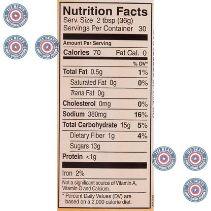 no high fructose corn syrup, starches, or fillers