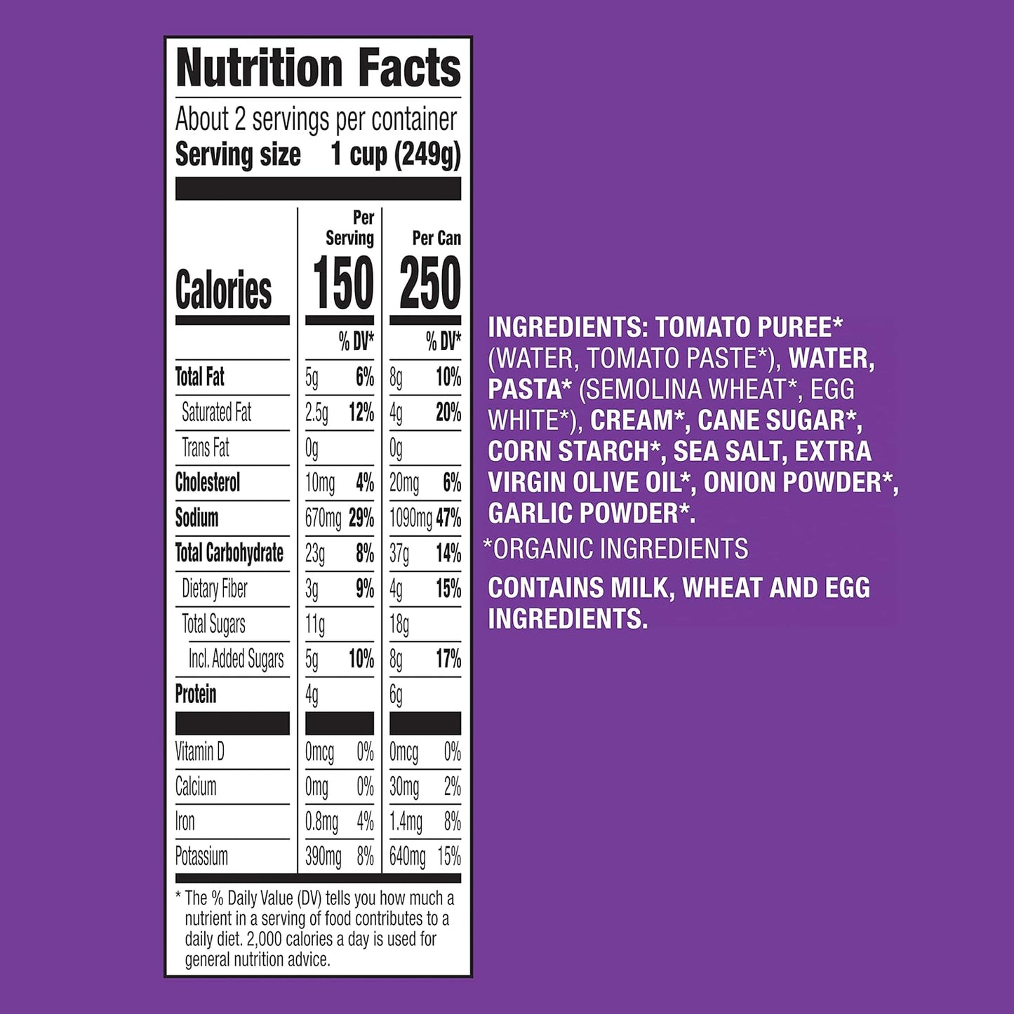 no preservatives, artificial flavors, or synthetic colors